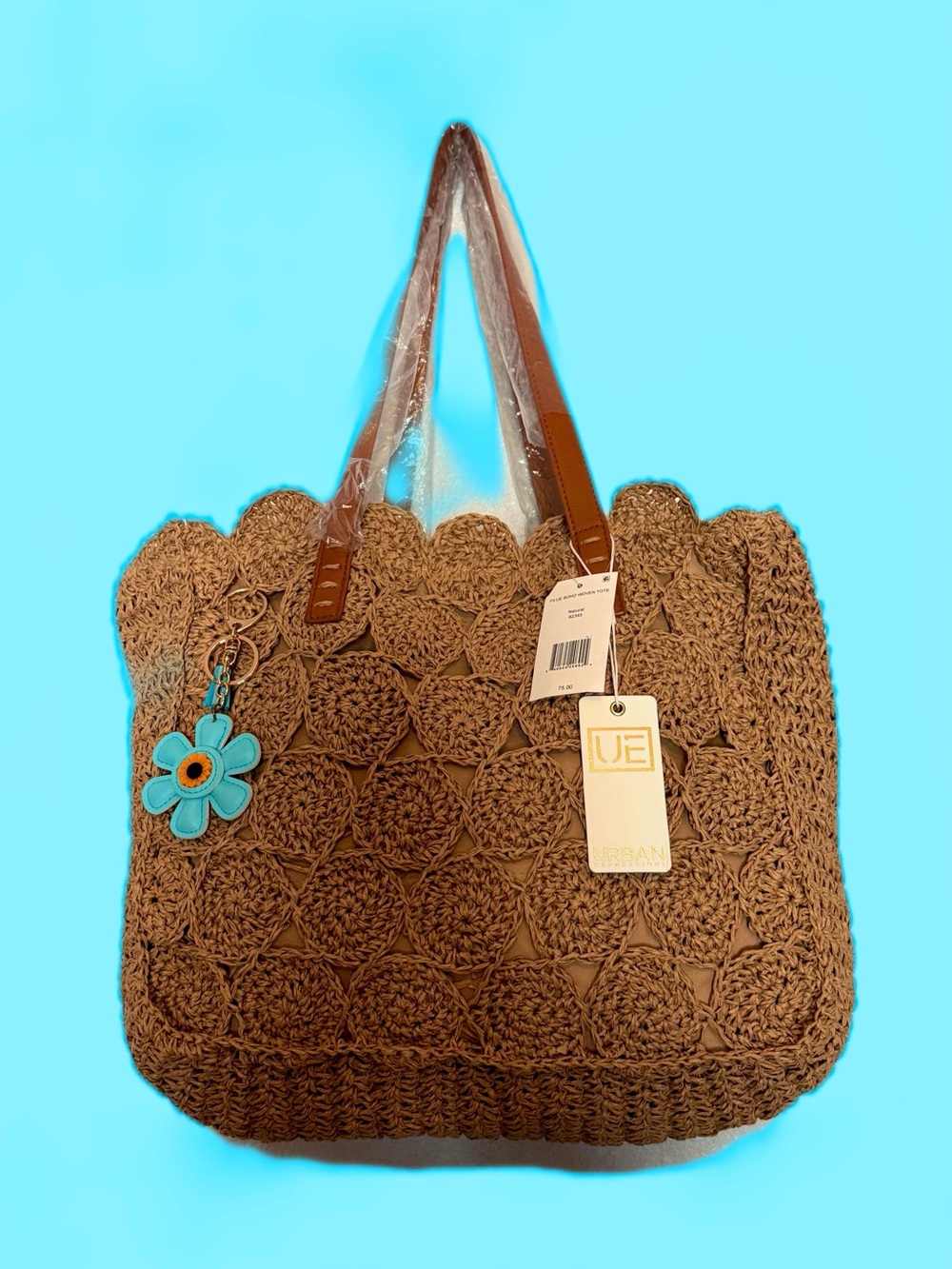 Urban Expressions brand bag. Crochet Tote that is very durable but beautiful.